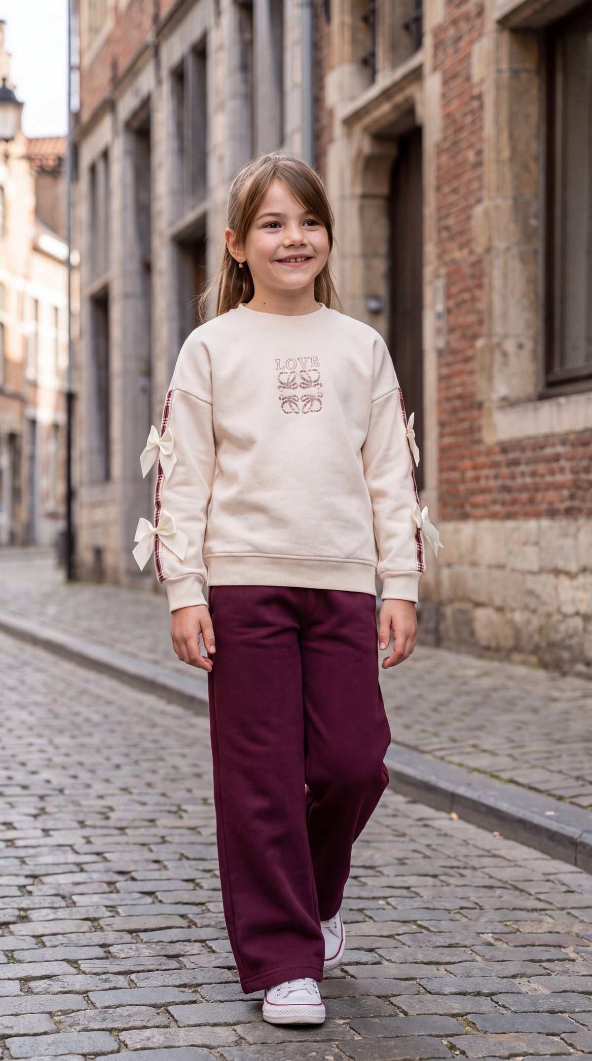Survêtement fille en Molleton